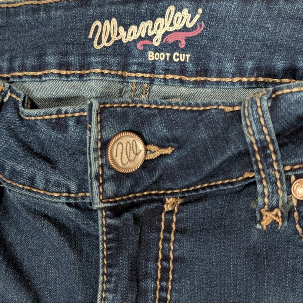 Wrangler Women's Retro Mae Mid-Rise Bootcut Jeans Size 9/10 Excellent Condition - Picture 5 of 8
